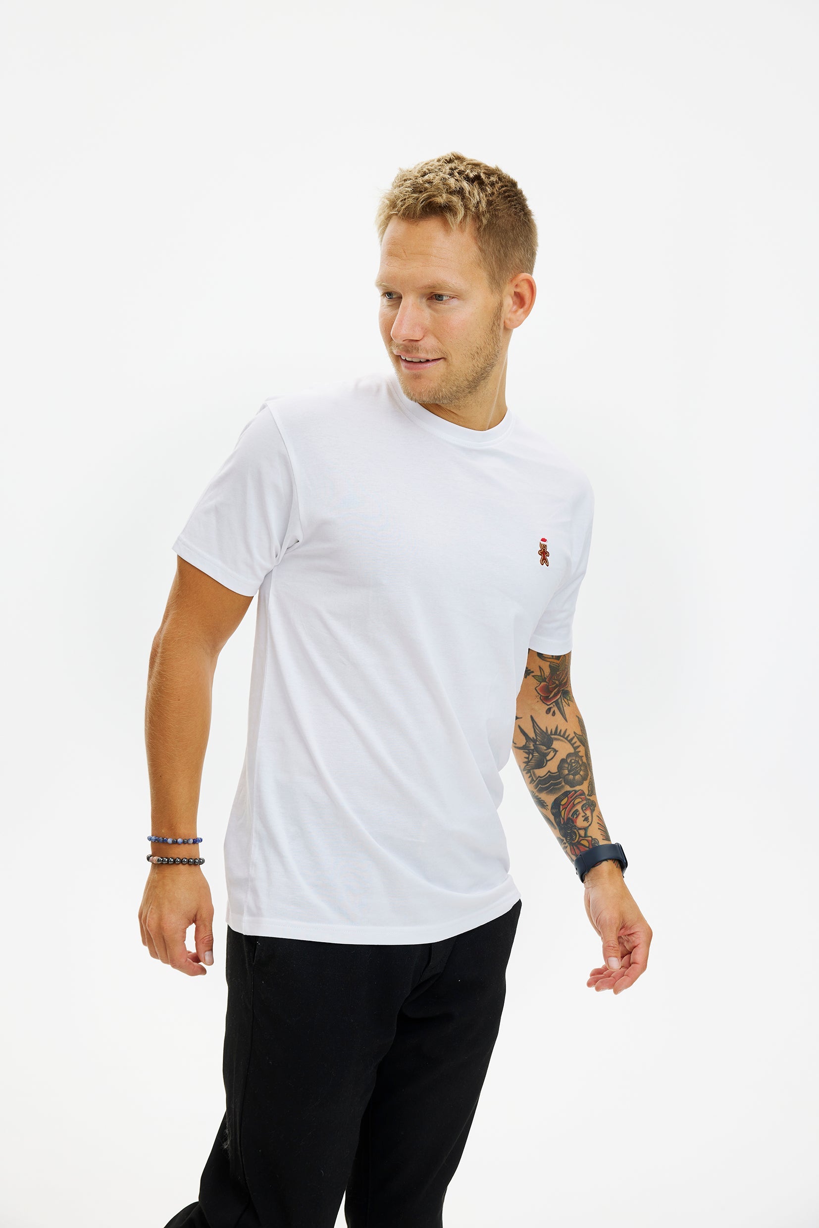 The Christmas cookie T-shirt white - Herr